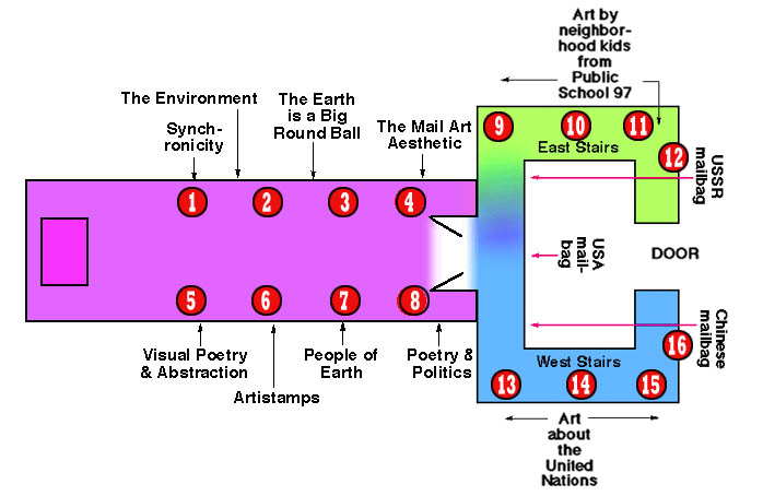 UN mail art map